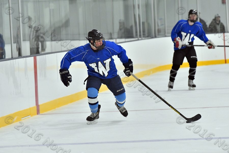 Wheaton College Men\'s Ice Hockey vs Middlesex Community College. - Photo By: KEITH NORDSTROM